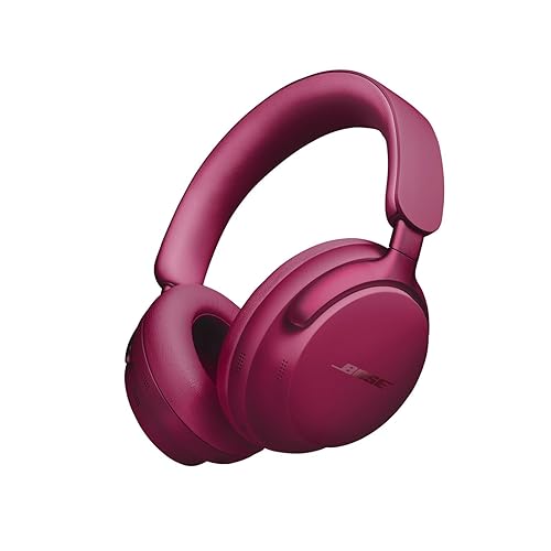 Bose QuietComfort Ultra Bluetooth Headphones, Wireless Headphones with Spatial Audio, Over Ear Noise Cancelling with Mic, Up to 24 Hours of Playtime, Deep Plum - Limited Edition Color