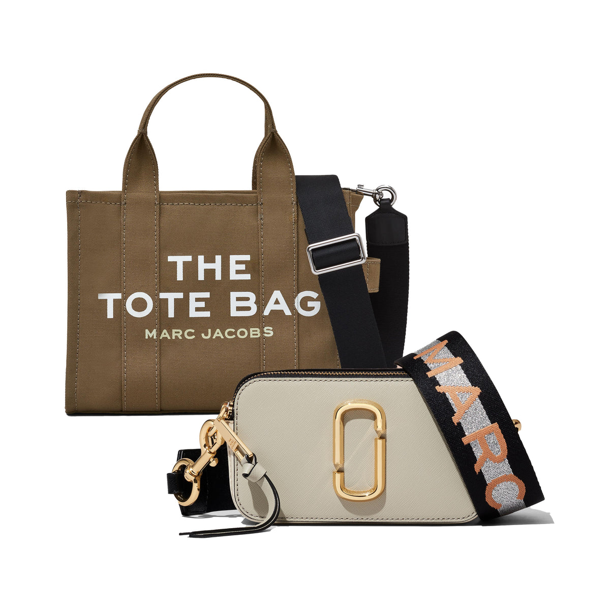 Marc Jacobs Slate Green Tote and Snapshot Set - Slate Green/ New Dust Multi